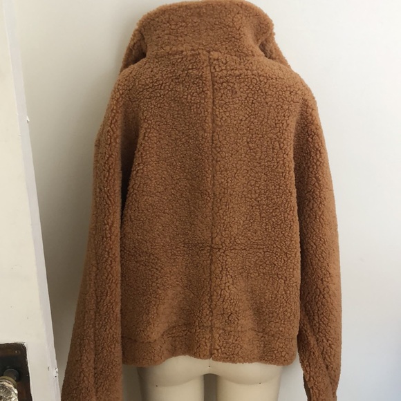 Free People Izzy wrap teddy jacket sand - Picture 12 of 16